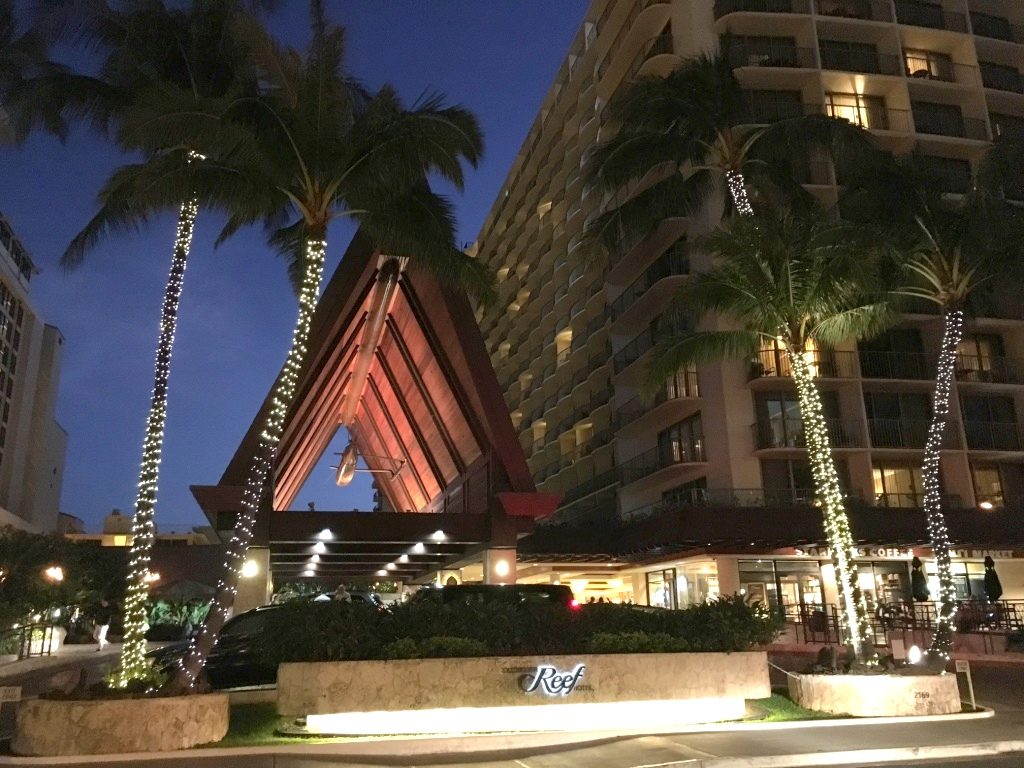 Our hotel at Waikiki Beach